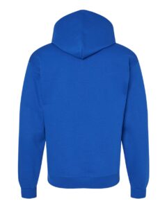 Hanes P170 Unisex EcoSmart® Hooded Sweatshirt – Athletic Royal (back)