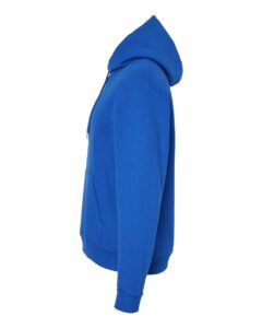Hanes P170 Unisex EcoSmart® Hooded Sweatshirt – Athletic Royal (side)