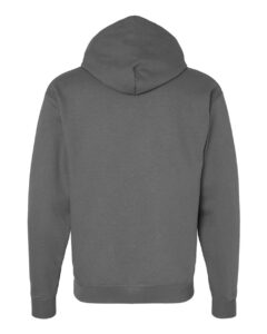 Hanes RS170 Unisex Perfect Sweats Hooded Sweatshirt – Smoke Grey (back)