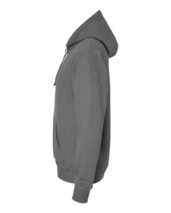 Hanes RS170 Unisex Perfect Sweats Hooded Sweatshirt – Smoke Grey (side)