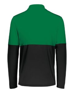 Holloway 223500 Men’s Momentum Team Quarter-Zip Pullover – Black/ Kelly (back)
