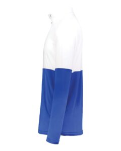Holloway 223500 Men’s Momentum Team Quarter-Zip Pullover – Royal/ White (side)