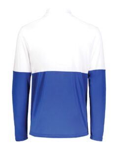 Holloway 223600 Youth Momentum Team Quarter-Zip Pullover – Royal/ White (back)