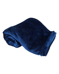 Alpine Fleece 8727 Oversized Mink Touch Luxury Blanket – Navy