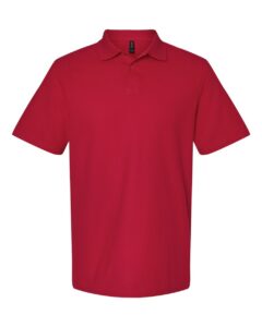 Gildan 64800 Unisex Softstyle® Pique Polo – Cherry Red