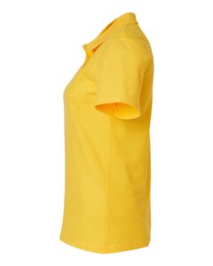 Gildan 64800L Women’s Softstyle® Pique Polo – Daisy (side)
