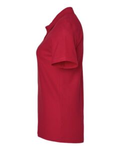 Gildan 64800L Women’s Softstyle® Pique Polo – Cherry Red (side)