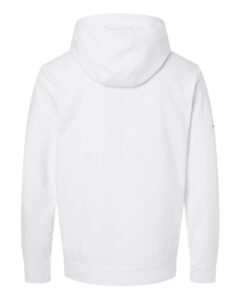 Adidas A432 Unisex Fleece Hooded Sweatshirt – White (back)