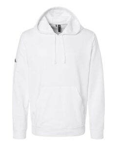 Adidas A432 Unisex Fleece Hooded Sweatshirt – White