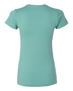 LAT 3616 Women’s Fitted Fine Jersey Tee – Saltwater (back)