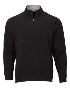 Boxercraft BM5202 Unisex Fleece Quarter-Zip Pullover – Black