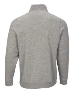 Boxercraft BM5202 Unisex Fleece Quarter-Zip Pullover – Oxford Heather (back)