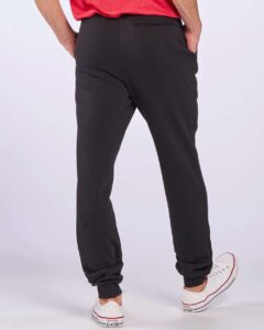 Boxercraft BM6602 Unisex Fleece Joggers – Black (on model back)