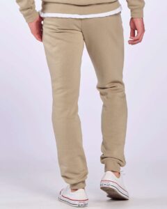 Boxercraft BM6602 Unisex Fleece Joggers – Latte (on model back)