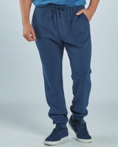 Boxercraft BM6602 Unisex Fleece Joggers – Navy (on model)