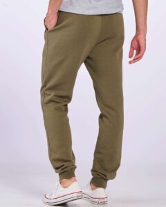 Boxercraft BM6602 Unisex Fleece Joggers – Olive (on model back)