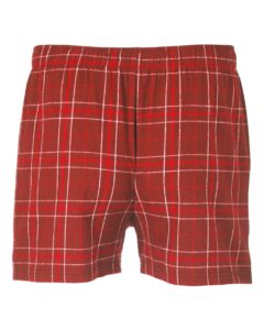 Boxercraft BM6701 Men’s Double Brushed Flannel Boxers – Crimson Field Day Plaid (back)