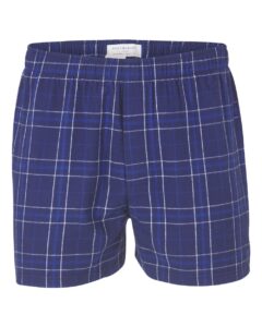 Boxercraft BM6701 Men’s Double Brushed Flannel Boxers – Navy Field Day Plaid