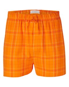 Boxercraft BM6701 Men’s Double Brushed Flannel Boxers – Orange Field Day Plaid
