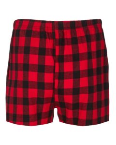 Boxercraft BM6701 Men’s Double Brushed Flannel Boxers – Red/ Black Buffalo (back)