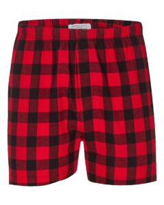 Boxercraft BM6701 Men’s Double Brushed Flannel Boxers – Red/ Black Buffalo
