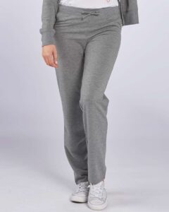 Boxercraft BW6601 Women’s Dream Fleece Pants – Oxford Heather (on model)