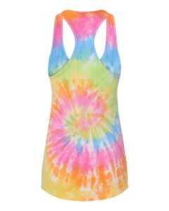 Colortone 3400 Women’s Tie-Dyed Racerback Tank Top – Eternity (back)