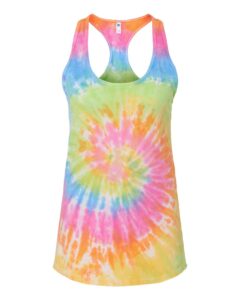 Colortone 3400 Women’s Tie-Dyed Racerback Tank Top – Eternity