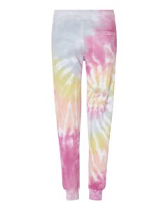Colortone 8999 Unisex Tie-Dyed Joggers – Desert Rose (back)
