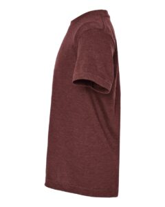 Tultex 235 Youth Fine Jersey T-Shirt – Heather Burgundy (side)