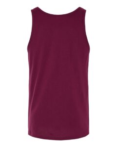 BELLA + CANVAS 3480 Jersey Tank – Maroon (back)