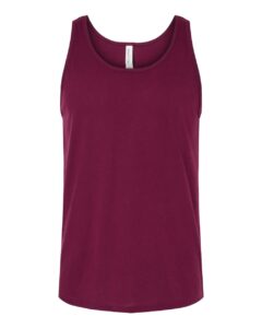 BELLA + CANVAS 3480 Jersey Tank – Maroon