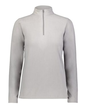 Augusta Sportswear 6864 Women’s Eco Revive™ Micro-Lite Fleece Quarter-Zip Pullover – Athletic Grey