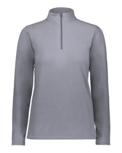 Augusta Sportswear 6864 Women’s Eco Revive™ Micro-Lite Fleece Quarter-Zip Pullover – Graphite