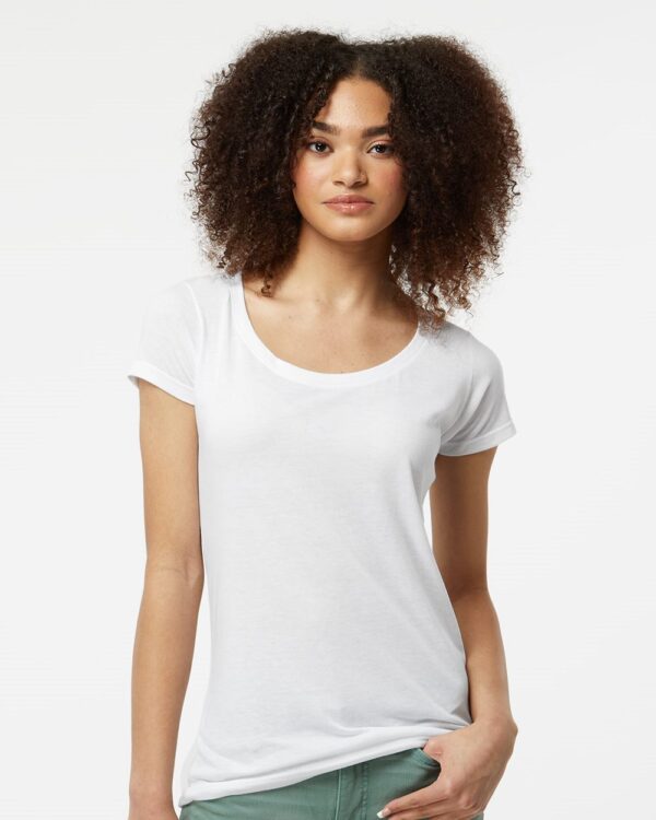 Tultex Women’s Poly-Rich Scoop Neck T-Shirt