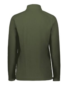 Augusta Sportswear 6864 Women’s Eco Revive™ Micro-Lite Fleece Quarter-Zip Pullover – Olive (back)