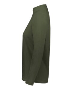 Augusta Sportswear 6864 Women’s Eco Revive™ Micro-Lite Fleece Quarter-Zip Pullover – Olive (side)