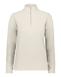 Augusta Sportswear 6864 Women’s Eco Revive™ Micro-Lite Fleece Quarter-Zip Pullover – Oyster
