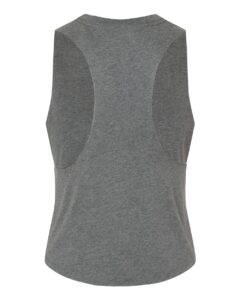 BELLA + CANVAS 6682 Women’s Racerback Crop Tank – Deep Heather (back)