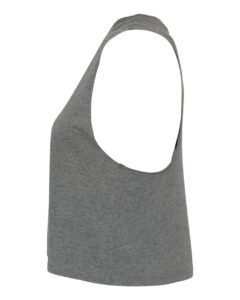 BELLA + CANVAS 6682 Women’s Racerback Crop Tank – Deep Heather (side)