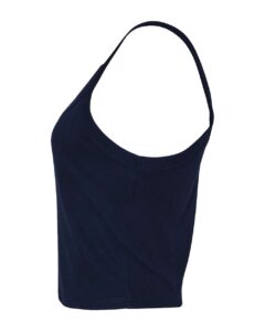 BELLA + CANVAS 1012 Women’s Micro Rib Spaghetti Strap Tank – Solid Navy Blend (side)