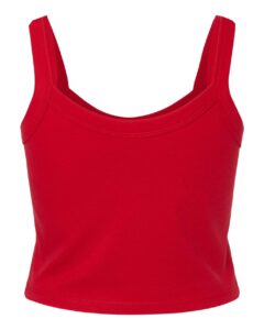 BELLA + CANVAS 1012 Women’s Micro Rib Spaghetti Strap Tank – Solid Red Blend (back)