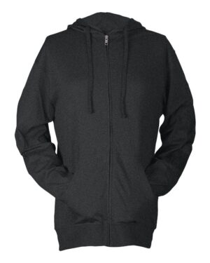 Tultex 260 Unisex Beach Full-Zip Hooded Long Sleeve T-Shirt