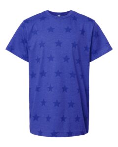 Code Five 2229 Youth Star Print Tee – Royal Star