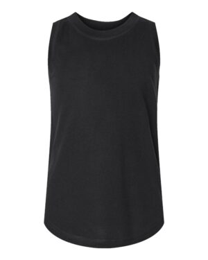 LAT 2692 Girls’ Relaxed Fine Jersey Tank – Black