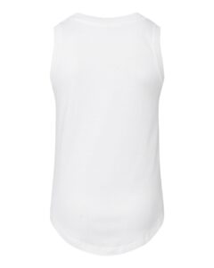 LAT 2692 Girls’ Relaxed Fine Jersey Tank – White (back)