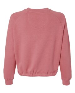 LAT 3528 Women’s Relaxed Boxy Crewneck Sweatshirt – Mauvelous (back)
