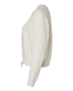 LAT 3528 Women’s Relaxed Boxy Crewneck Sweatshirt – Natural Heather (side)
