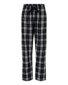 Boxercraft BW6620 Women’s Haley Flannel Pants – Black/ White