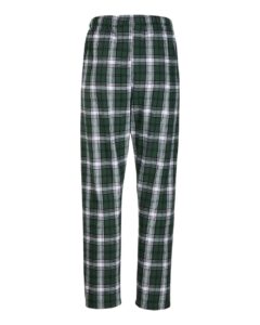 Boxercraft BW6620 Women’s Haley Flannel Pants – Green/ White Plaid (back)